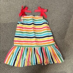 Hanna Andersson Colorful Striped Dress Baby Girl 12-18mo